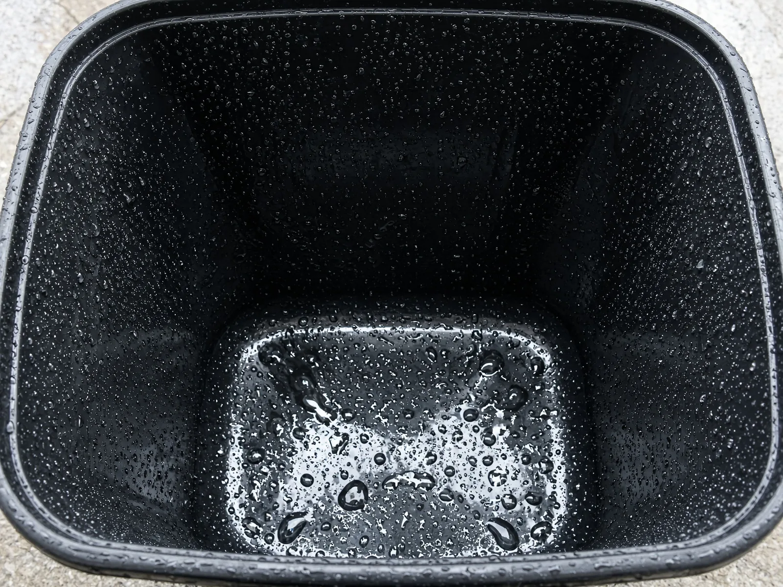Illustrative outdoor trash bin after a clean — not a customer review